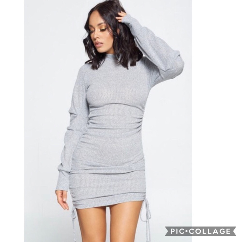 Heather Gray Long Sweater - Picture 1 of 6